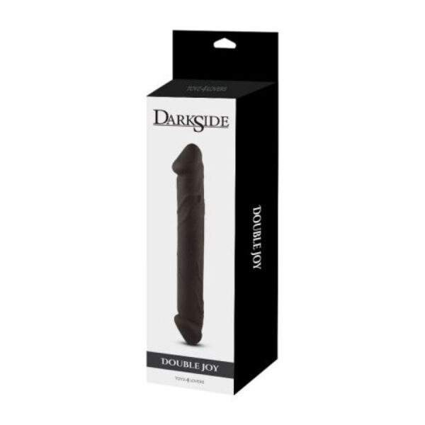 Darkside - Double Joy 10.2 Inch Dildo Black - Image 6