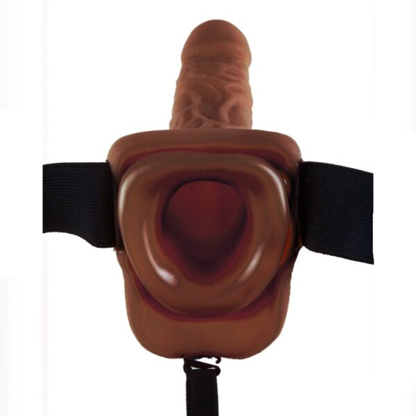 Fetish Fantasy - 9 Inch Hollow Strap-On With Balls Brown - Image 4