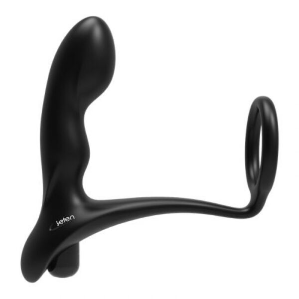 Leten - Dark Pleasure Vibrating Prostate Plug With Cock Ring - Image 3