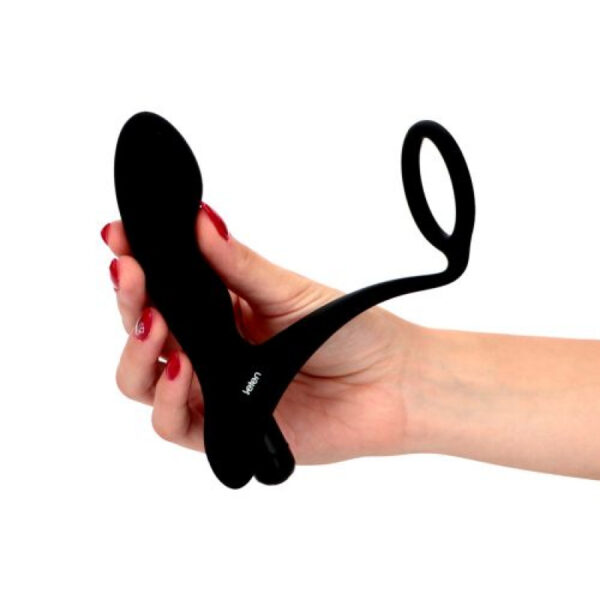 Leten - Dark Pleasure Vibrating Prostate Plug With Cock Ring - Image 4