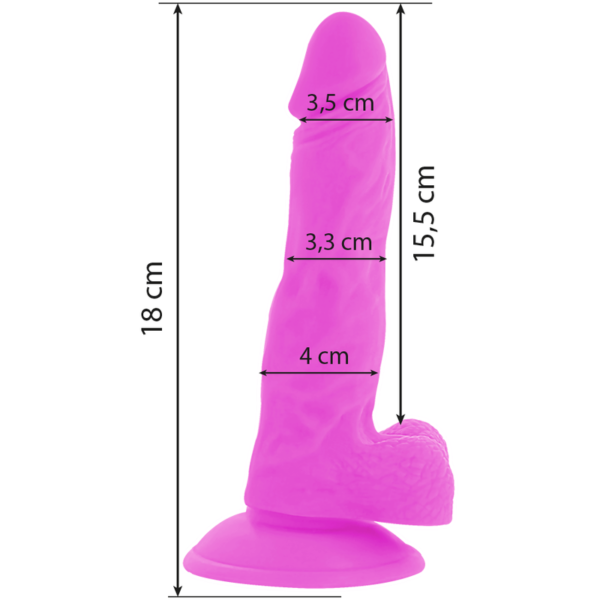 Diversia - 7 Inch Flexible Vibrating Dildo - Purple - Image 5