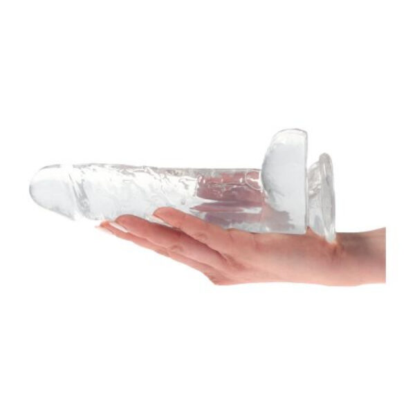Real Rapture - Clear Passion 8.5 Inch Dildo With Balls - Image 3