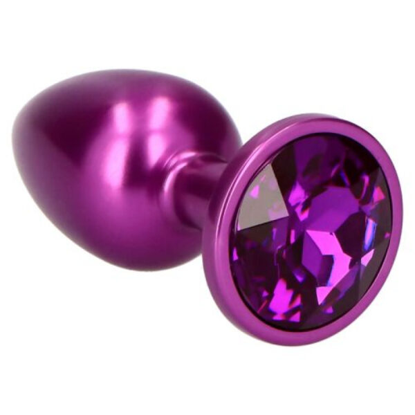 Fetish Art - Purple Metal Jewelled Butt Plug