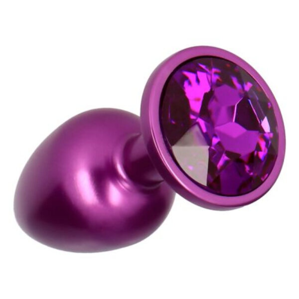 Fetish Art - Purple Metal Jewelled Butt Plug - Image 2