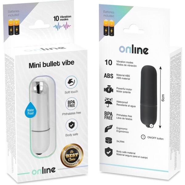 Online - Silver Mini Bullet Vibrator - Image 4