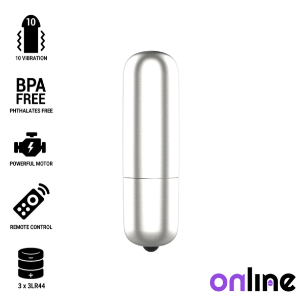 Online - Silver Mini Bullet Vibrator