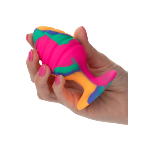 CalExotics - Cheeky Large Tie-Dye Butt Plug - Image 2