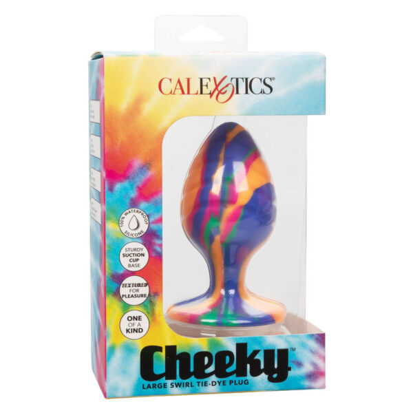 CalExotics - Cheeky Large Tie-Dye Butt Plug - Image 5