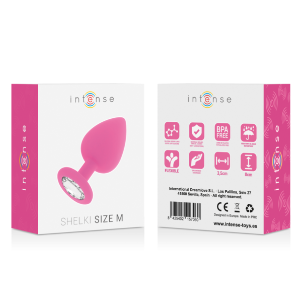 Intense - Shelki Medium Hot Pink Butt Plug - Image 5