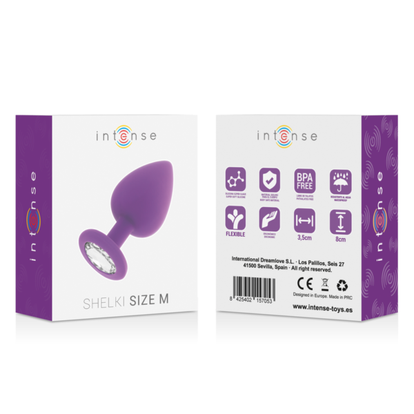 Intense - Shelki Medium Purple Butt Plug - Image 5