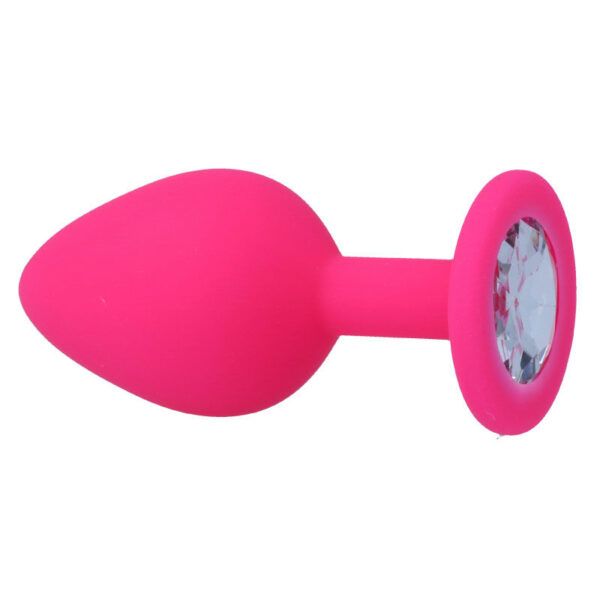 Intense - Shelki Large Hot Pink Butt Plug - Image 2