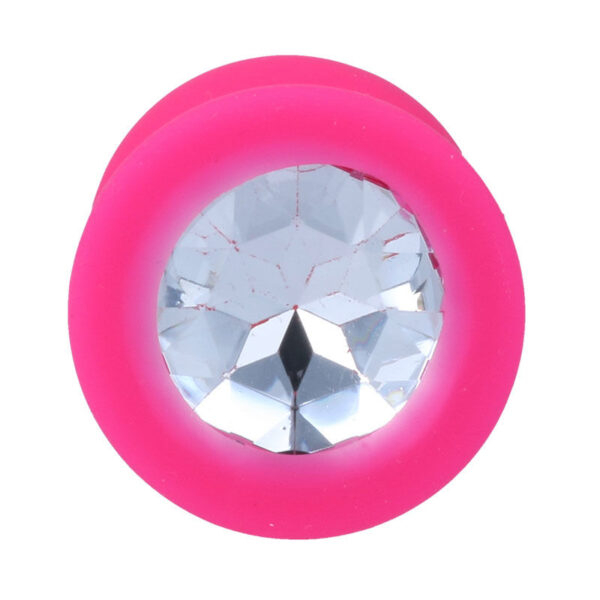 Intense - Shelki Large Hot Pink Butt Plug - Image 3