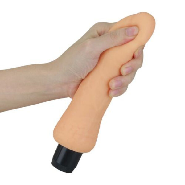 8 Inch Real Feel Cyberskin Vibrator Dildo - Image 2