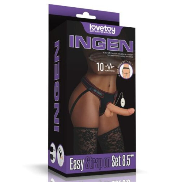 Lovetoy - Vibrating Easy 8.5 Inch Strapon Set
