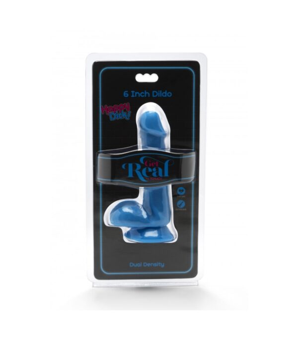 Get Real - Dual Density Ballsy Blue 6 inches - Image 2