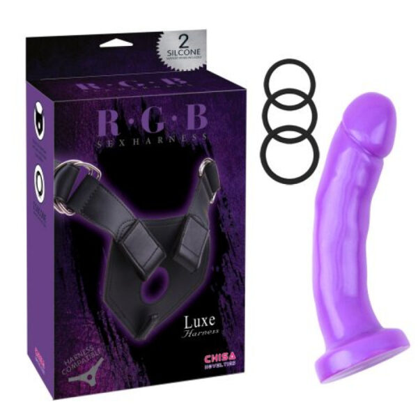 Chisa – R.G.B Purple Luxe 7.5 Inch Strap On