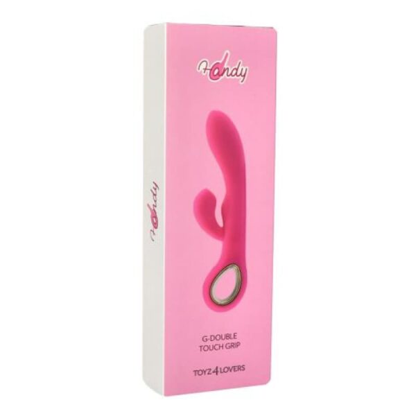 Handy - G Double Touch Rabbit Vibrator Pink - Image 4