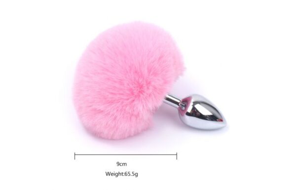 Kiotos - Pink Bunny Tail Butt Plug - Image 2