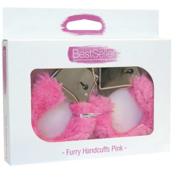 Bestseller - Fluffy Pink Hand Cuffs - Image 3