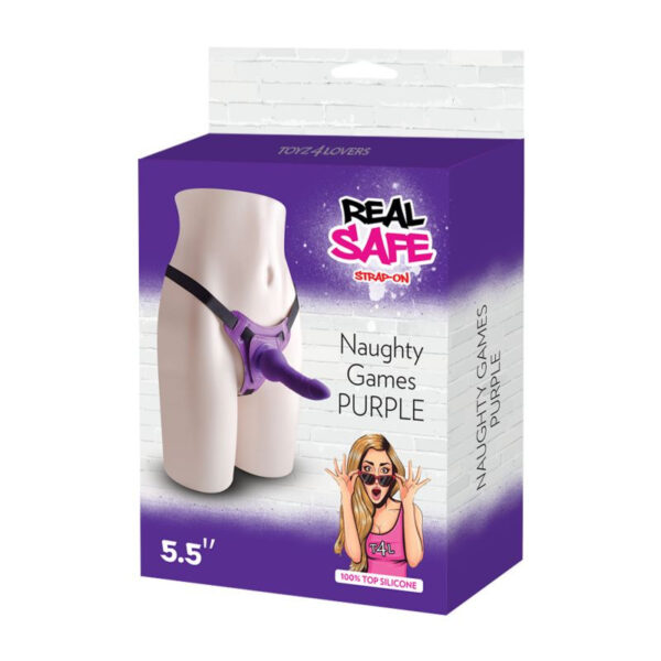 Toyz4Lovers - Naughty Games Purple 5.5 Inch Strap On - Image 3