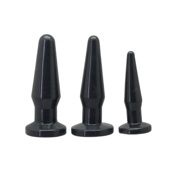 Timeless - Kit of 3 Black Anal Plugs