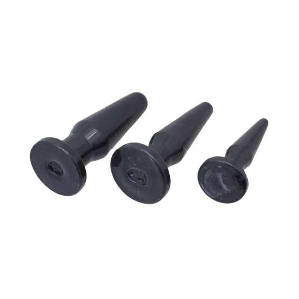 Timeless - Kit of 3 Black Anal Plugs - Image 2