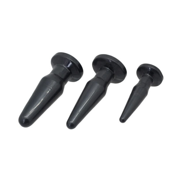 Timeless - Kit of 3 Black Anal Plugs - Image 3