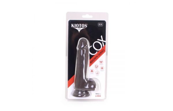 Kiotos COX Realistic Ballsy Brown 7.6 Inch Suction Dildo - Image 4
