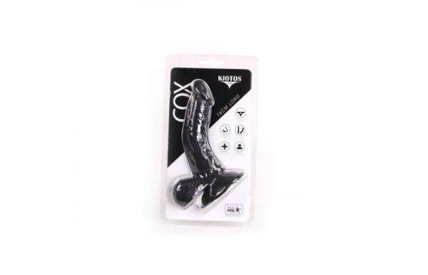 Kiotos COX Realistic Black 6.2 Inch Suction Ballsy Dildo - Image 2