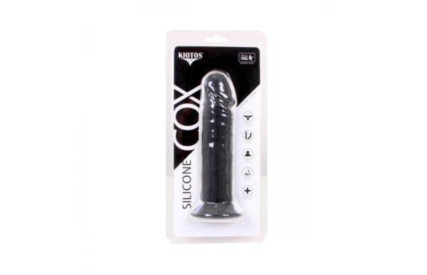 Kiotos COX Realistic Silicone Black 8.2 Inch Suction Dildo - Image 2
