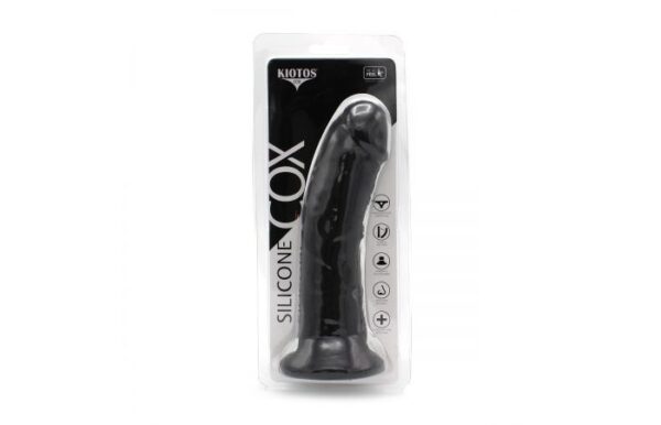 Kiotos COX Realistic Silicone Black 9 Inch Curved Suction Dildo - Image 2