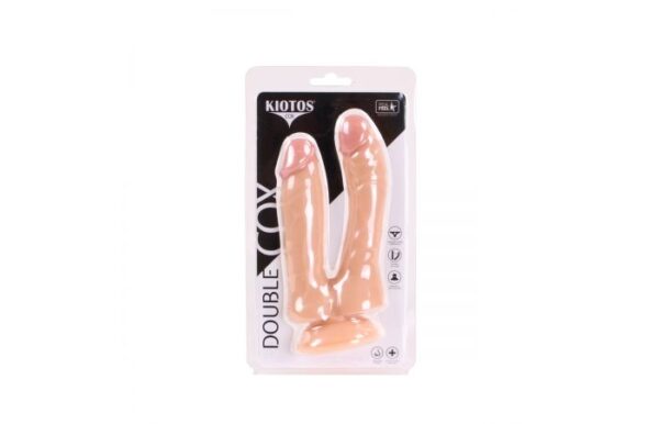 Kiotos COX Realistic Double Flesh 7.4 Inch Suction Dildo - Image 2