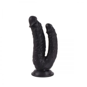 Kiotos COX Realistic Double Black 7.4 Inch Suction Dildo