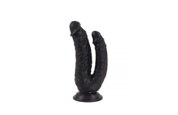 Kiotos COX Realistic Double Black 7.4 Inch Suction Dildo
