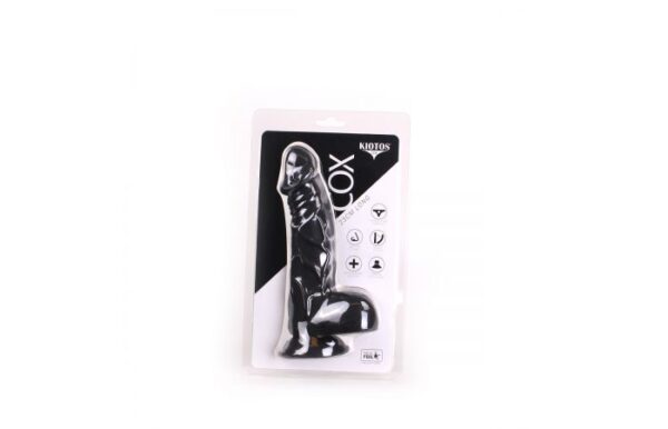 Kiotos COX Realistic Black 9 Inch Suction Ballsy Dildo - Image 2
