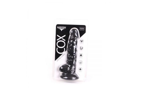 Kiotos COX Realistic Black 7.8 Inch Suction Ballsy Dildo - Image 2