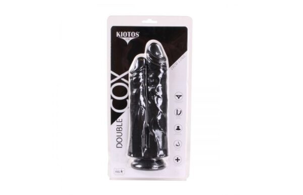 Kiotos COX Realistic Double Black 11 Inch Suction Dildo - Image 2