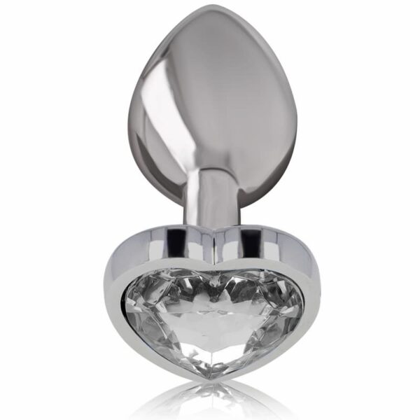 Intense - Metal Anal Plug with Clear Crystal Medium - Image 2