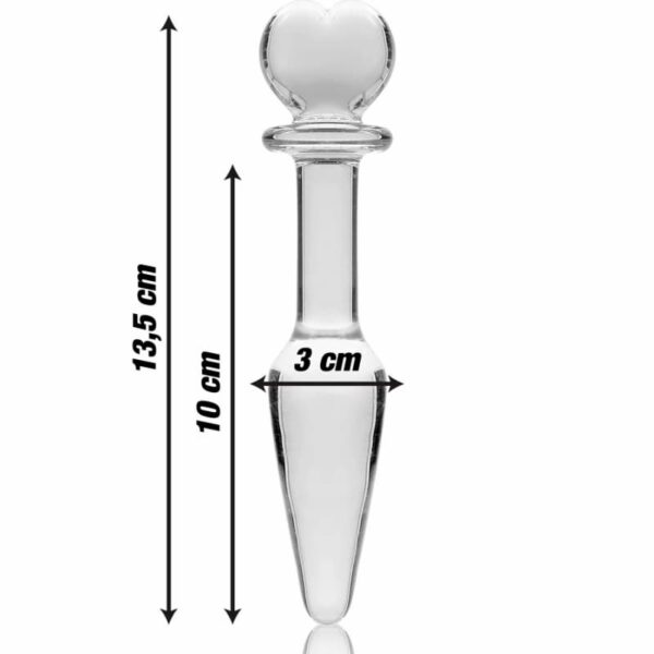Ibiza - Nebula Glass Anal Plug Model 7 Clear - Image 2