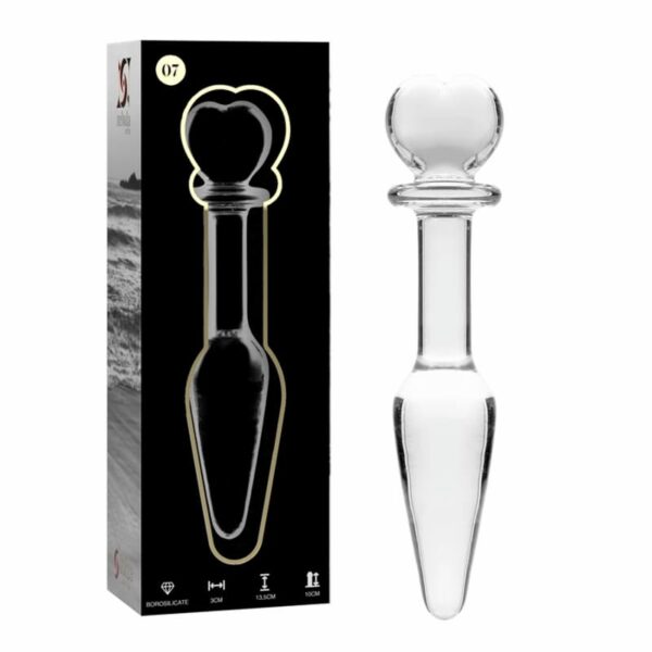 Ibiza - Nebula Glass Anal Plug Model 7 Clear - Image 3