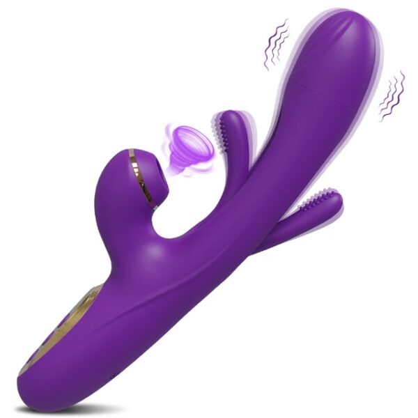 Pleasure Store - Purple Fluttering Air Pulse Rabbit Vibrator - Image 4