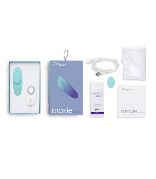 We-Vibe Moxie+ Remote & App Control Panty Vibe Aqua - Image 6