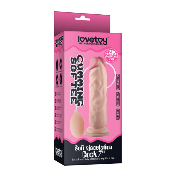 LoveToy - Soft Ejaculation Realistic 8.5 Inch Cock Dildo - Image 4