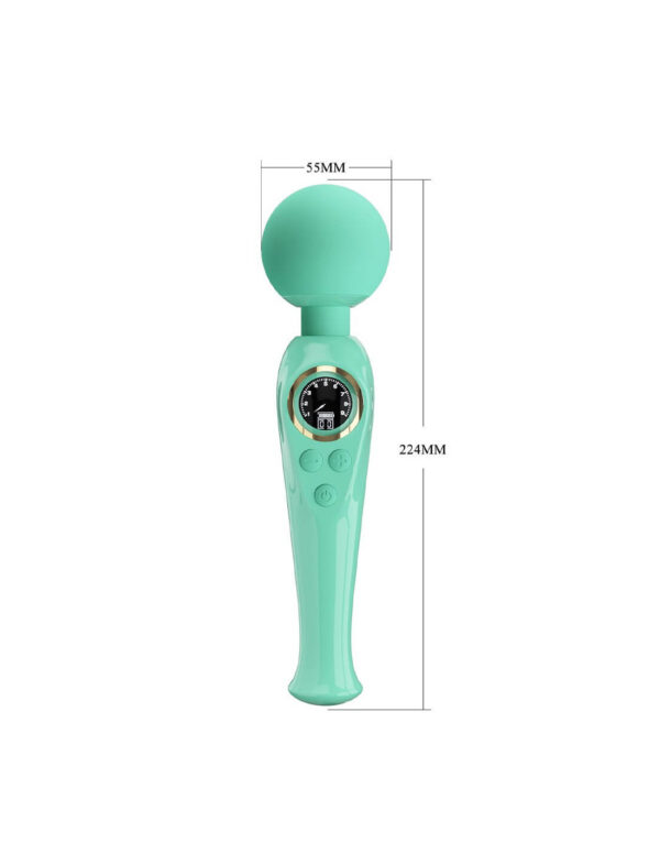 Pretty Love - Skyler Wand Vibrator With Digital Led Display Turquoise - Image 6