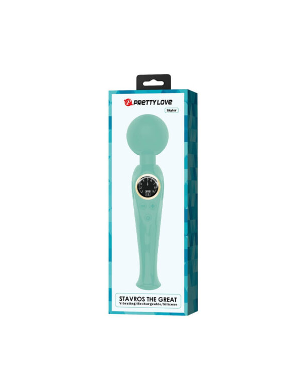 Pretty Love - Skyler Wand Vibrator With Digital Led Display Turquoise - Image 7