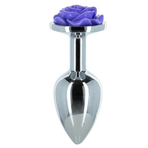 Lux Active - Metal Butt Plug Rose Purple