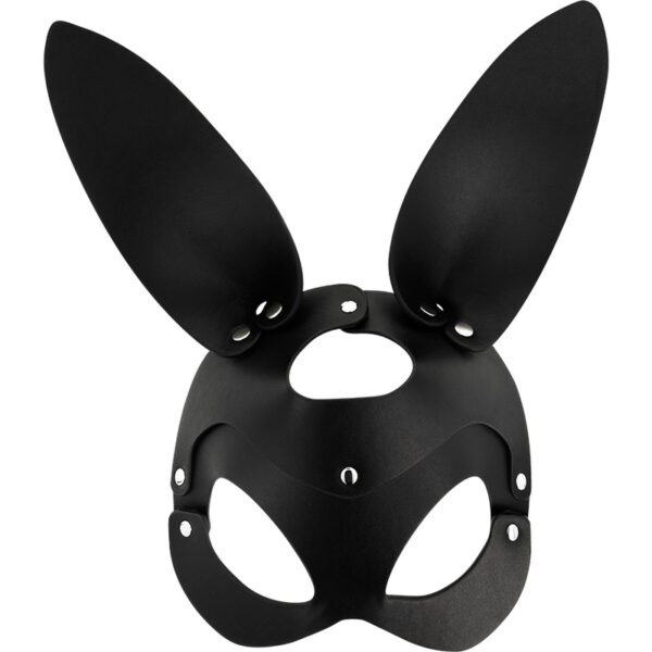 Coquette Chic Desire - Vegan Leather Mask Bunny Ears - Image 3