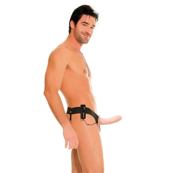 Fetish Fantasy - 6 Inch Vibrating Hollow Strap-On With Balls - Image 3