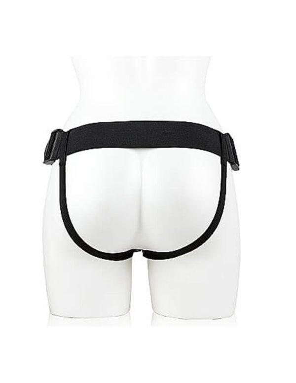 RealRock - Hollow 7 Inch Strap-On With Balls Black - Image 5
