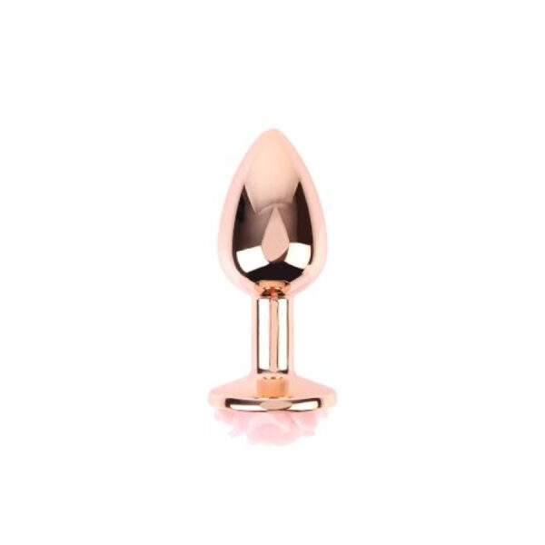 Chisa - Gold Pink Rose Anal Plug Small - Image 4
